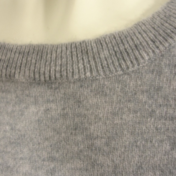 7 SEASONS GRAY CASHMERE CUTOUT SLEEVES SWEATER S - Picture 7 of 8